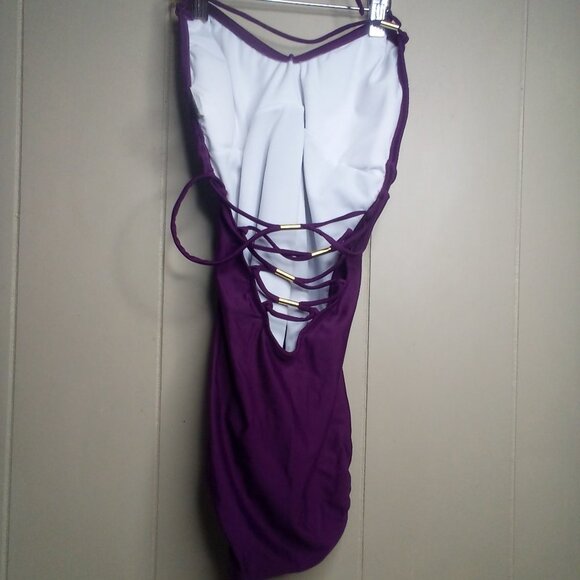 Venus One-Piece Swimsuit 4 Strapy Purple - Picture 5 of 12